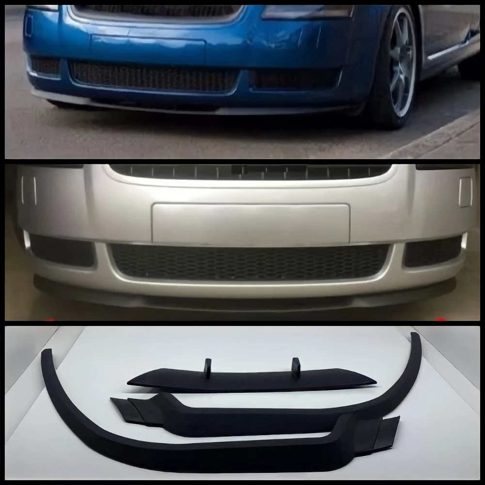 Cupra R Spoiler Paraurti Anteriore Per Audi Tt Mk1 8N Accessori Auto Universale 3 Pezzi Lip Body Kit Tuning Parti Esterne