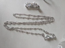 Conjunto de joyas de plata de ley 925 con Zirconia cúbica, collar con colgante de gato y gatito, con pendientes de palanca