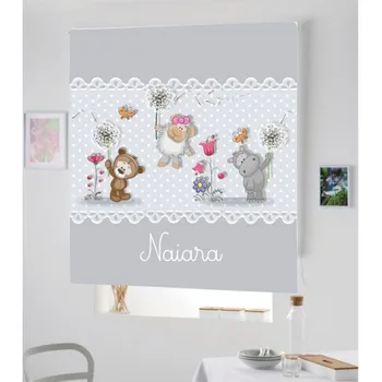 

Blind Iroa customizable Digital Infant Bears! ROLLER BLINDS TRANSLUCENT PERSONALIZED WITH NAME! (100X170)