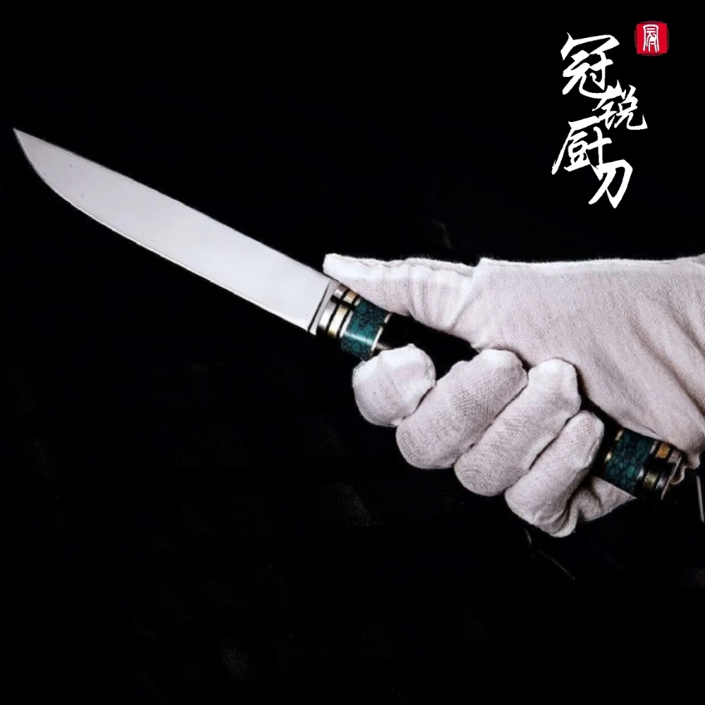 Grandsharp кухонные ножи шеф-повара 5 дюймов Универсальный нож vg10 нож для нарезки томатной рыбы открытое Дачное барбекю кухонный Декор бирюзовый