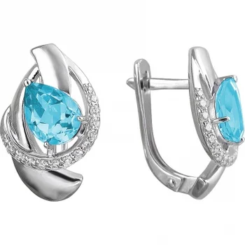 

Esthete earrings with Topaz and cubic zirconia