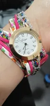 Reloj de pulsera con estampado de flores para mujer, pulsera de cuarzo Popular, informal, relógio femenino, moda 2021