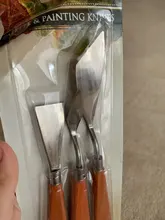 3 unids/set paleta profesional cuchillo mezclar aceite de pintura de acero inoxidable rascador espátula arte suministros para artista herramienta de pintura conjunto