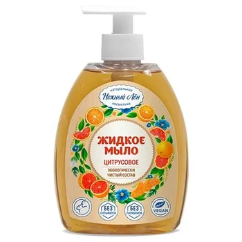 

Нежный лён Мыло жидкое Цитрусовое Натуральное мыло
