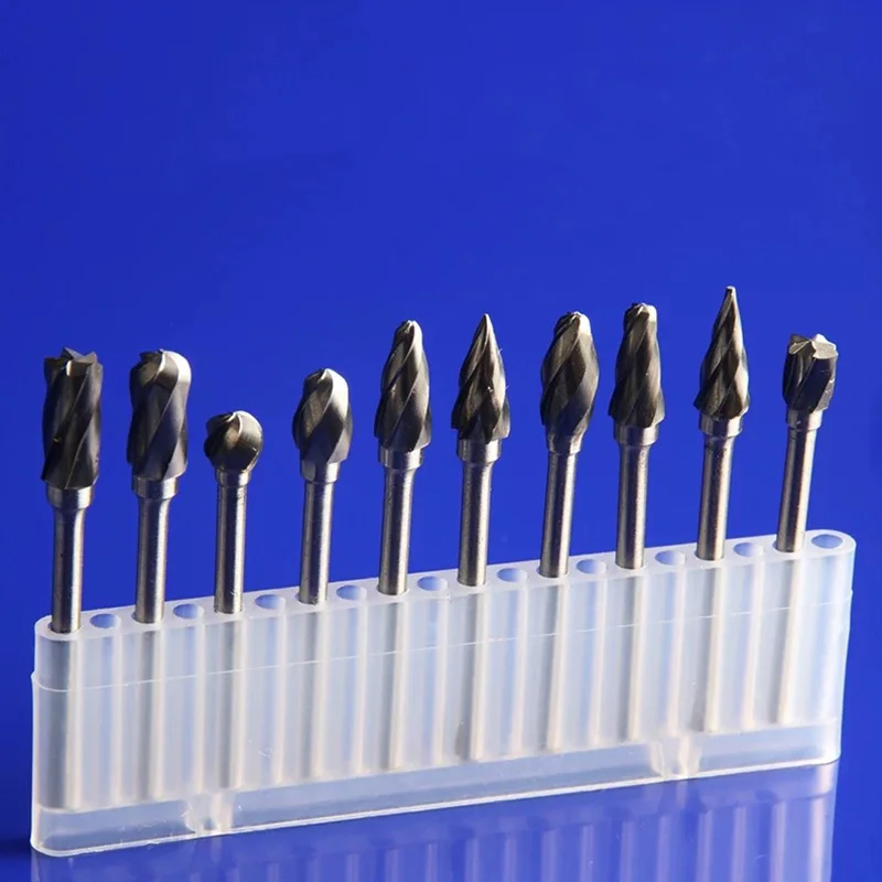 

3x6mm Tungsten Carbide Rotary Burrs Metal Diamond Grinding Drill Bits Woodworking Milling Cutters For Carving Drill Bits