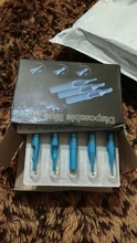 Máquina de tatuaje desechable estéril azul, boquilla de tubo de aguja para pistola de tatuaje, Kits de agarre de taza para tinta, 3/5/7/9/11/13RT, 50 Uds.