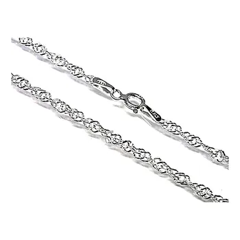 

Chain 925 sterling silver m lisa 50cm. Singapore thread 0.35mm. [AB0409]
