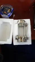 Stainless-Steel Sight Glass Diopter SS304 Fitting Homebrew 51mm-Pipe Sanitay-Flow 38mm