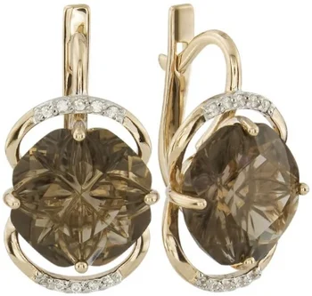 

Aloris red gold cubic zirconia earrings