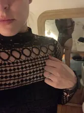 Jumpsuit Overalls Long-Sleeve Gagaopt Hollow-Out Women Ladies Autumn Black