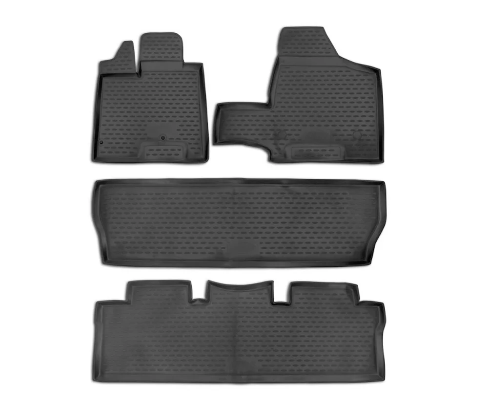 Коврики для Toyota Sienna II 2003~ 2010 коврики Нескользящие полиуретановые грязезащитные внутренние аксессуары для стайлинга автомобилей