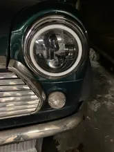 CO LIGHT 7 pulgadas faros LED de circulación diurna Hi/Lo haz 50W 30W Halo anillo de ámbar Ojo de ángel para Niva de Lada Offroad 4x4 UAZ 12V 24V