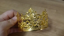 Party-Supplies Tiara Topper-Decoration Crown Cake Princess Birthday Elegant Gold-Color