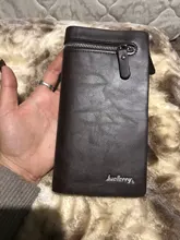 Bolso de mano para Hombre, Billetera larga, tarjetero, de cuero