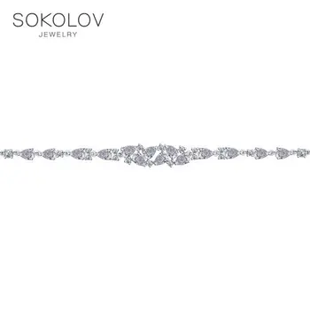 

SOKOLOV bracelet with cubic silver fashion jewelry 925 women's male