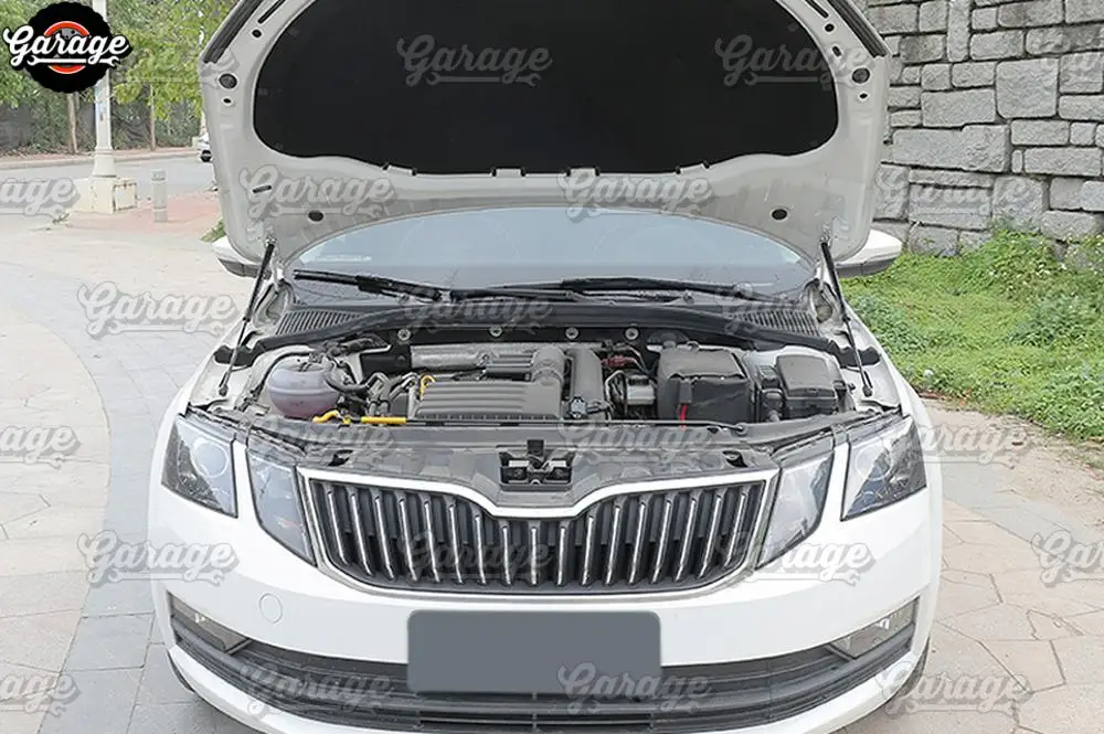 Стойки амортизатора капота для Skoda Octavia- нержавеющая сталь молдинг 1 комплект/2 шт украшение автомобиля стиль