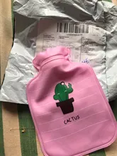 1Pc hermosa mano de dibujos animados Po caliente botella de agua caliente Mini botellas de agua, portátiles mano chicas de mano de bolsillo de pies bolsas de agua caliente