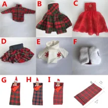 Рождественская Эльфийская одежда, постельный мешок для 31 см, кукольная одежда эльфа, новогодний декор, спальный мешок, аксессуары для игрушек, детский подарок