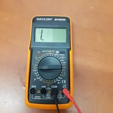 Multímetro Digital profesional DT9205A, medidor Manual de rango de voltaje, valores eficaces verdaderos, probador de transistores, herramienta de electricista