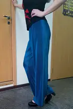 Golosina Color plisado genial pantalones de pierna ancha mujer alta de verano sueltos cintura tobillo fino pantalones largos de 13 colores