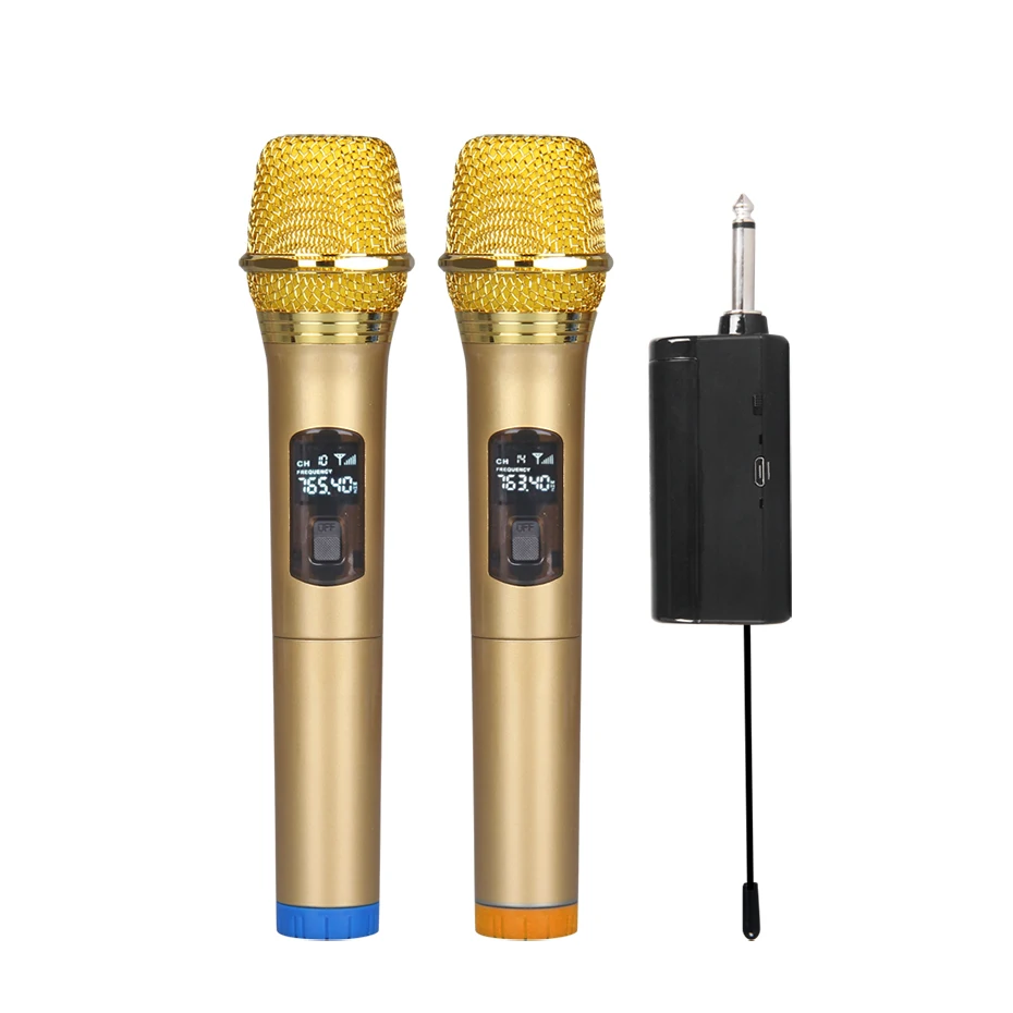 Debra M21 Universal UHF Portable Wireless Microphone Handheld Microphones，For Small meetings, Karaoke, Audio mixers. usb microphone