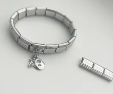 PULSERAS CON abalorio de acero inoxidable para hombre y mujer, joyería a la moda, brazalete corporal, precio al por mayor, novedad de 2019