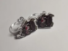 TAFREE-pendientes de resina con dibujos animados D4 Super Danganronpa, hojas termocontraíbles epoxi a la moda, joyería para chicas C1724