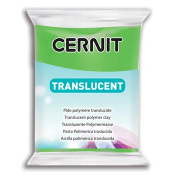 

Ce0920056 plastic polymer baked 'cernit 'translucent' transparent 56 gr. (605 green lemon)