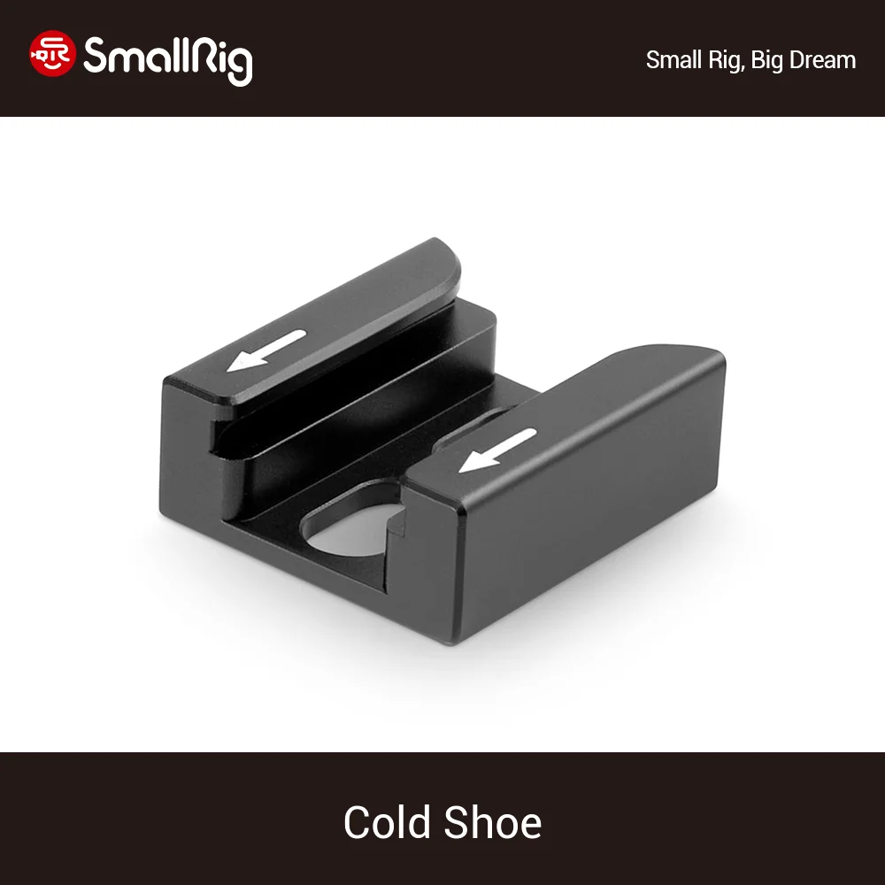 

SmallRig Universal Cold Shoe Mount Adapter Bracket with Mounting Screws for Camera Cage/Plate Kit/Microphone/LCD/Monitor -1960