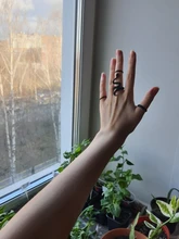 Anillo de serpiente gótico para hombre y Mujer, joyería de fiesta ajustable, góticas, color negro, exageradas, regalo