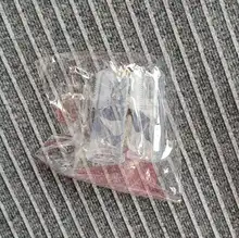 Cepillo de dientes de silicona para dedos de bebé + caja, cepillo de dientes de silicona suave transparente para niños, cepillo de limpieza de goma para bebés