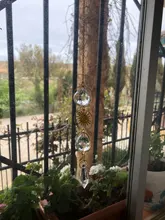 Atrapasueños solar geométrico, chapado en oro