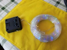 Rope-Tube Garland String-Lights Yard-Decoration Christmas Solar-Powered Garden Outdoor