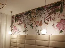 Pendant-Lights Hanging-Lamp Hoop Glass-Ball Industrial-Decor Gold Living-Room Modern Led