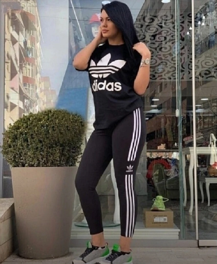 niebla Imaginativo Gruñido Adidas traje deportivo de manga corta para mujer, ropa de calidad de lujo,  Turquía, primavera y verano, 2022| | - AliExpress