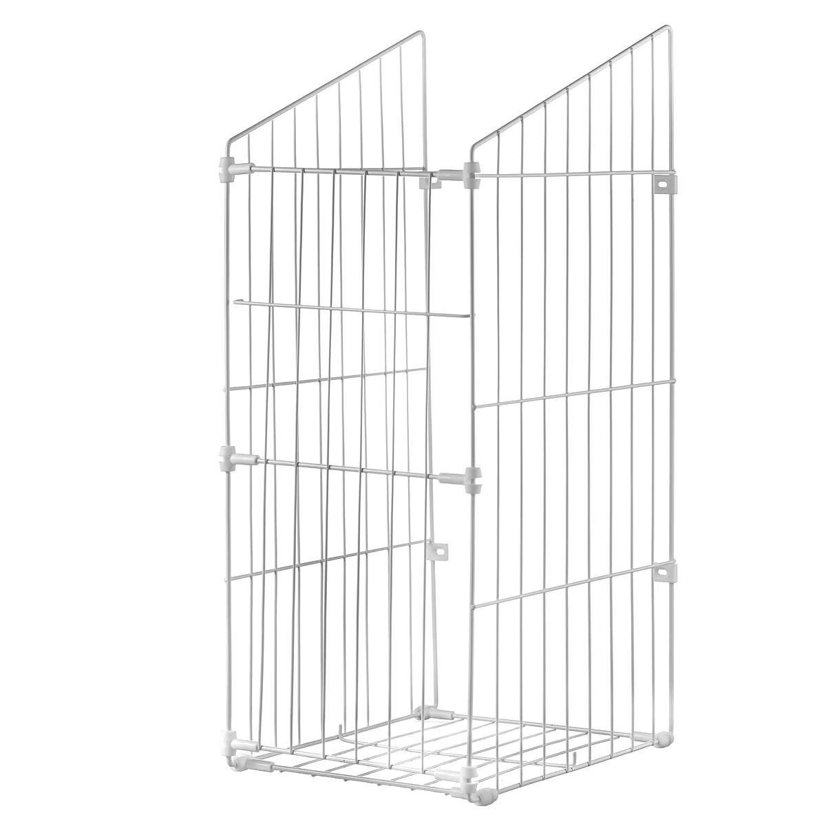 Корзина для белья откидная 50 (305х430х620) белая | Дом и сад