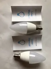 Tuya Smart Wifi LED Bulb E14, RGB Dimmable Light Bulb 4W, , Work with Alexa Echo Google