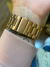 Correa de acero inoxidable para Apple Watch Series 6, 5, 4, 3, 2, 40mm, 44mm, 42mm, negro, adaptador para iWatch Band 4, 3, 38mm