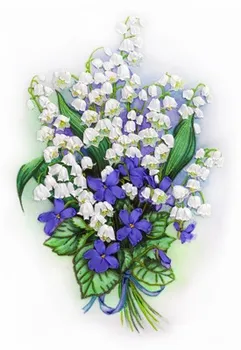 

Set for embroidery "Panna" "live picture" LCD-2010 "bouquet of lilies and violets"