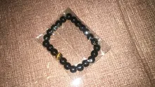 Ónix negro Natural con ojo de tigre piedra perlas pulsera de la joyería de los hombres 12 constelación de Leo los amantes pulsera Energy Balance