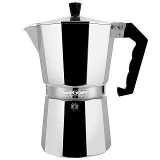 

Гейзерная coffee maker 100 ml 2 cup aluminum Webber be-0120
