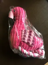 De peluche de felpa Flamingo perros de compañía morder masticar juguetes de Chihuahua/Yorkshire/Bulldog/Pug/Corgi perro interactivo/perro de juguete