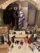 Coats Down-Jacket Female Winter TWOTWINSTYLE Autumn Womens Cotton Warm Thick Plus Ribbons