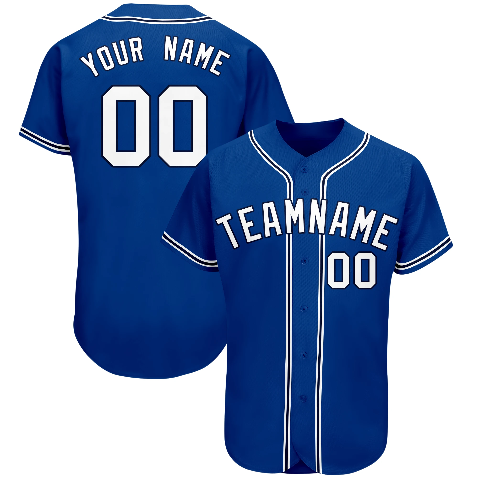 Baseball Jersey Full Sublimated Team Name/Numbers Breathable Soft V-neck Button Down Uniforms for Men/Kids Outdoors Party
