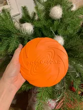 Discos de juguete voladores para perros medianos y grandes, juguetes interactivos de goma suave para morder, productos para entrenamiento de mascotas, platillo volador