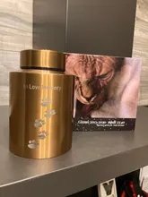 Mascotas perro gato pájaros ratón cremación cenizas urna urnas de acero inoxidable recuerdo ataúd columbario Mini tanque de almacenamiento mascotas memorals