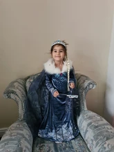 Snow-Costumes Robe Dresses Carnaval Princess-Dress Cosplay Girls Kids Disfraz Vestidor