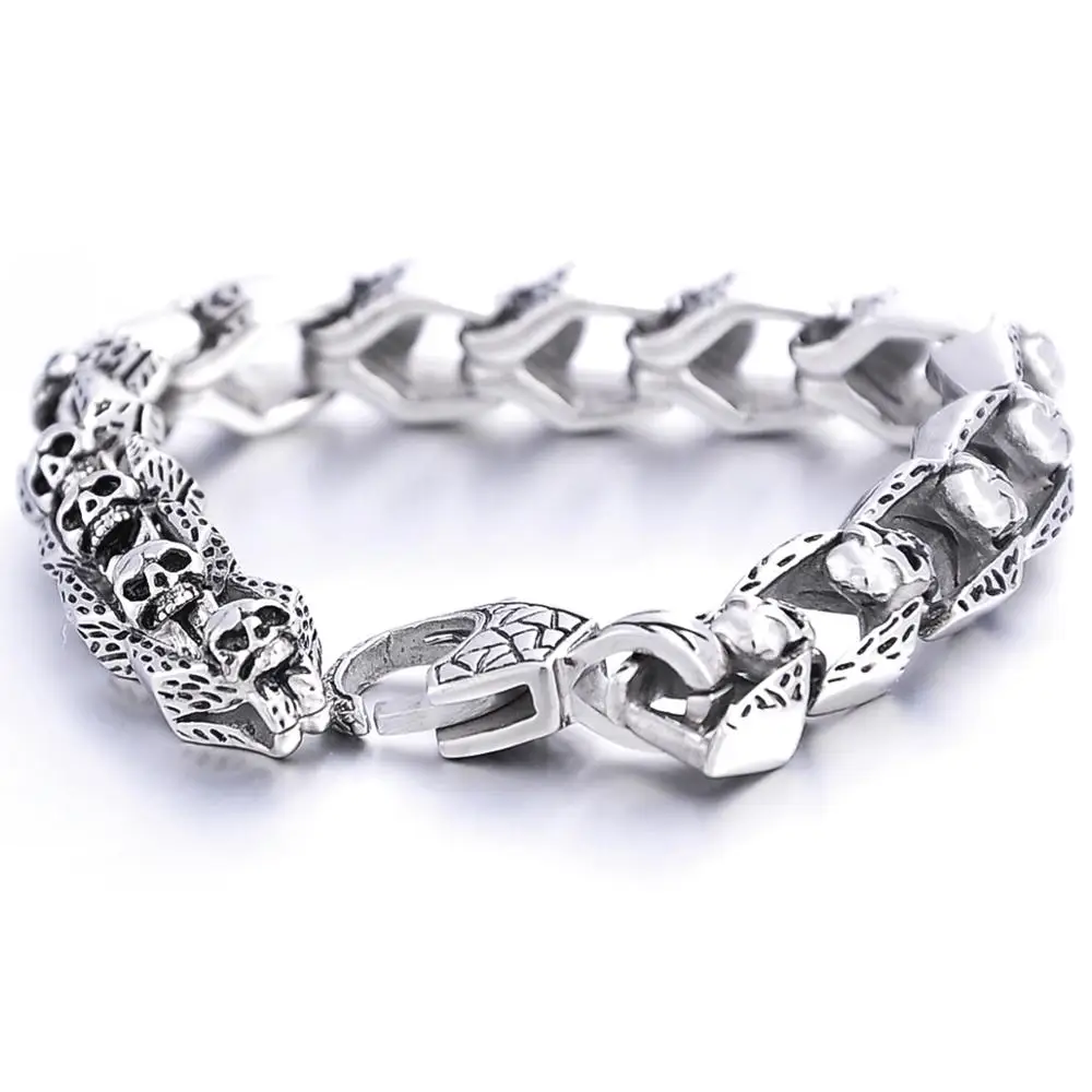 Топ Популярные браслеты из нержавеющей стали с застежкой-лобстером для мужчин кубинские браслеты с цепочкой