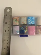 CHNRMJL-Lámina de transferencia de manicura holográfica, pegatinas adhesivas en envoltorios de papel AB, estrellado, accesorios de decoración de uñas