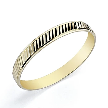 

Alliance 9k Gold 3mm. Carved [7878GR] -Customizable-RECORDING INCLUDED IN THE PRICE